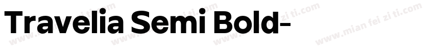 Travelia Semi Bold字体转换